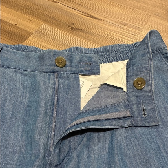 Lands’ End High Rise Tencel Fiber Pleated Wide Leg Pants Women’s 14 NWT - Picture 7 of 13